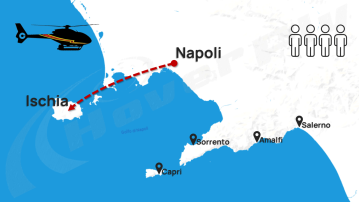 Private VIP Helicopter transfer | Naples - Ischia | 4 seats